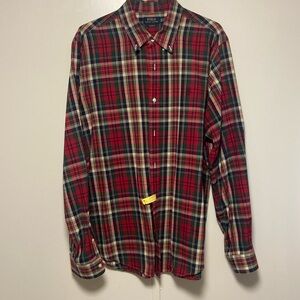 Polo Ralph Lauren classic fit XXL long sleeve plaid button up shirt.  Like New.